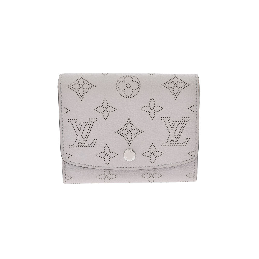 Louis Vuitton Mahina Portefeuille Wallet Iris Blume Leather Bifold